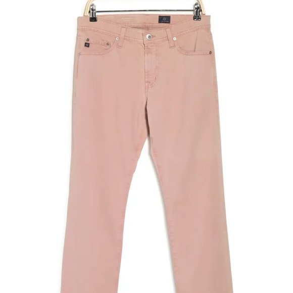AG Men's 36 x 34 Salmon Pink Graduate Tailored Slim Straight Leg Jeans $170 - Picture 3 of 6